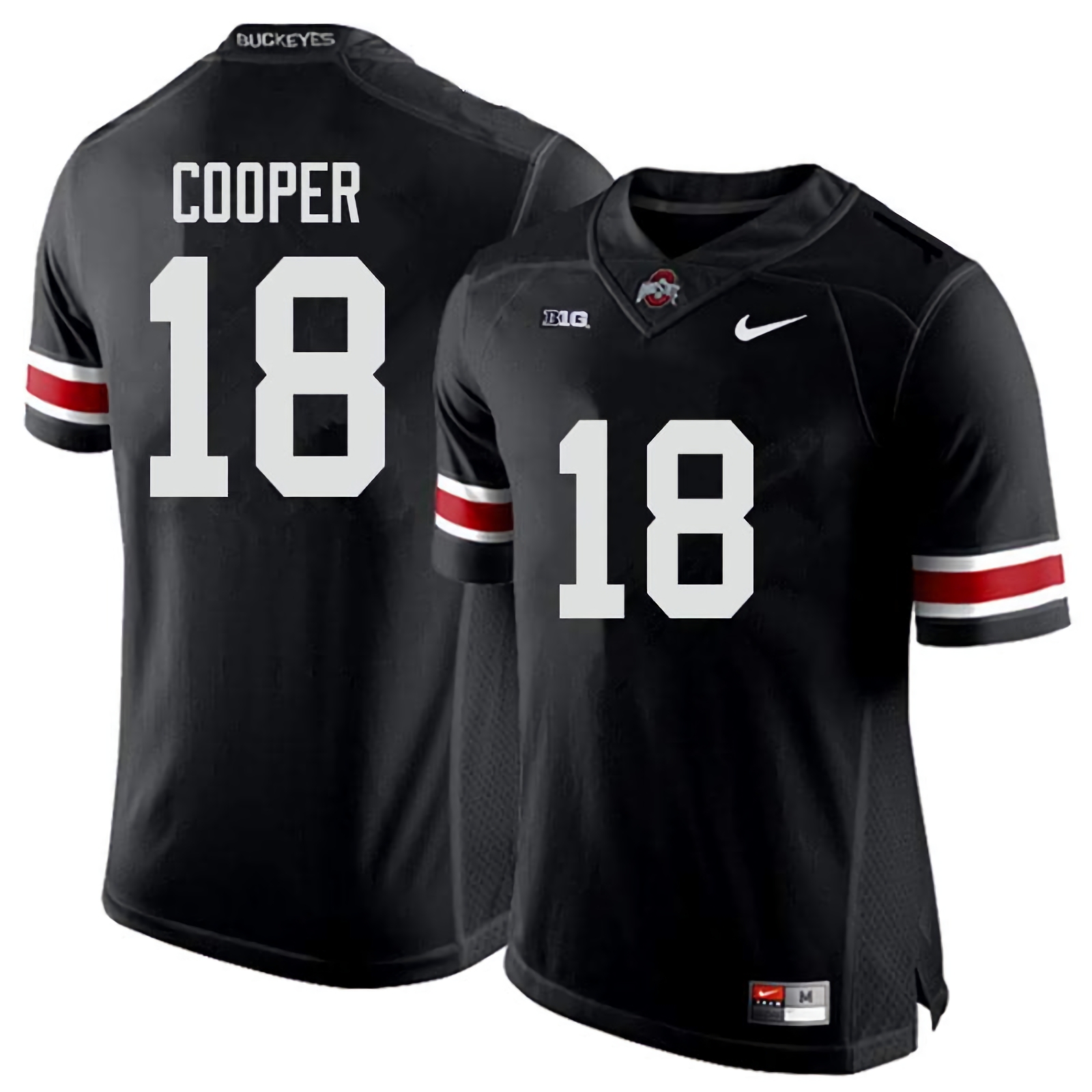 Jonathon Cooper Ohio State Buckeyes Men's NCAA #18 Nike Black College Stitched Football Jersey LMX4356AB